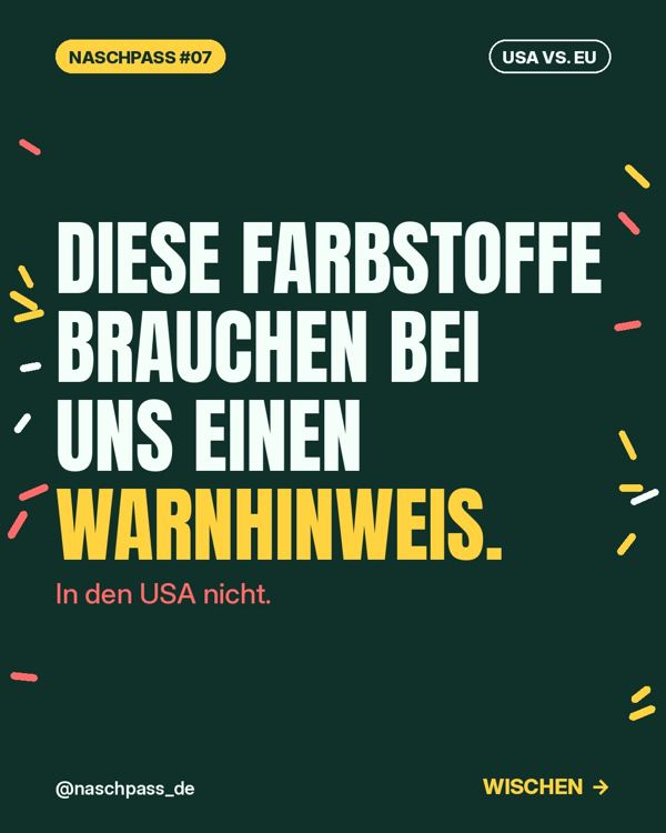 Diese Farbstoffe brauchen bei uns einen Warnhinweis.